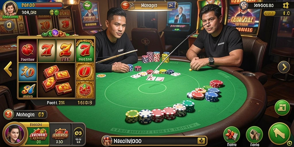 Screenshot memperlihatkan interaksi antar pemain dalam game.